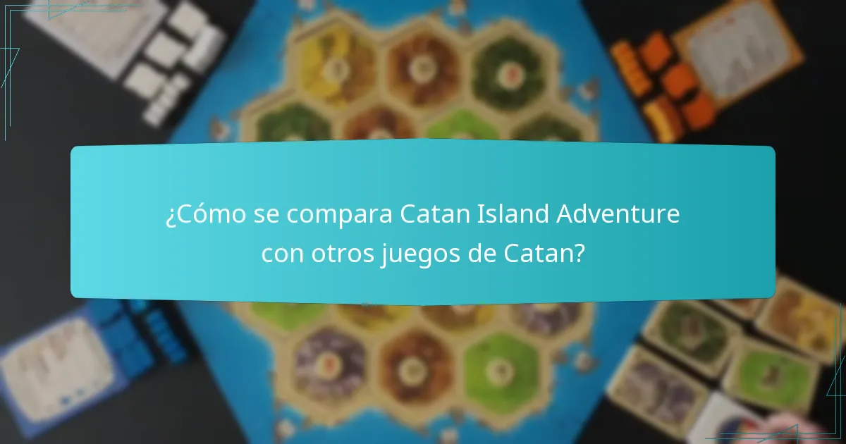 ¿Cuál es la configuración del mapa de Catan Island Adventure?