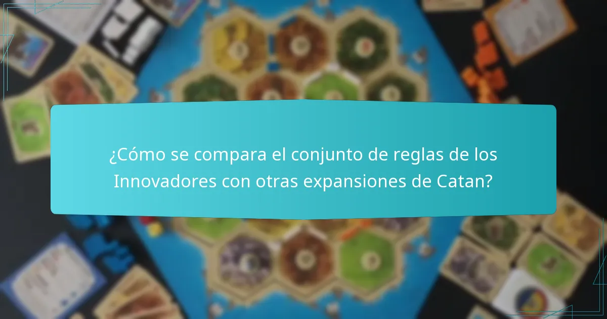 ¿Cuáles son las ventajas de utilizar el conjunto de reglas de los Innovadores?