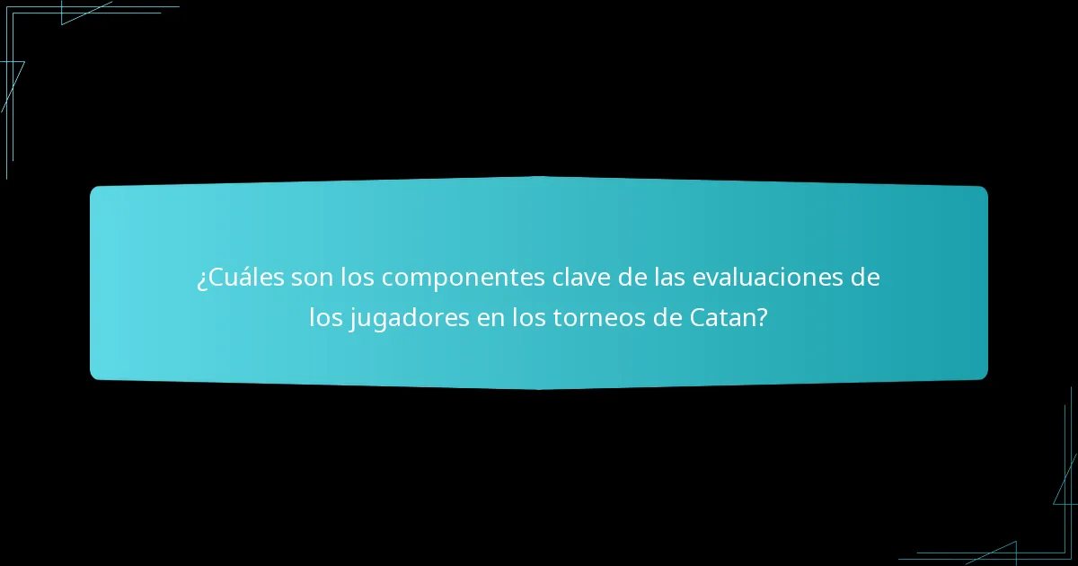 ¿Qué métricas se utilizan para evaluar el rendimiento de los jugadores en los torneos de Catan?