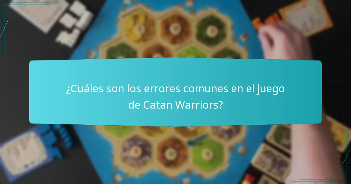 ¿Qué variantes de Catan Warriors afectan el juego?