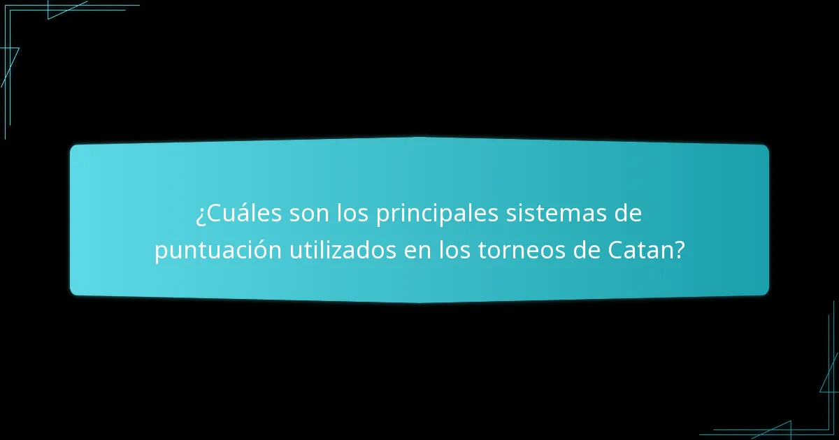¿Cuáles son los errores comunes en la puntuación de torneos de Catan?