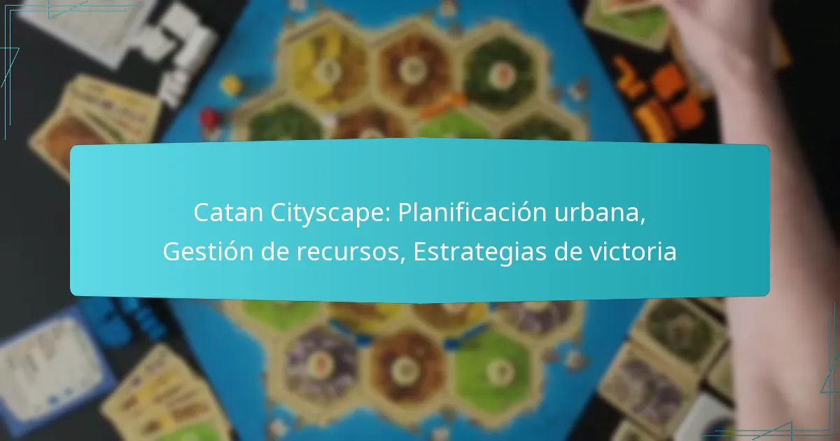 Catan Cityscape: Planificación urbana, Gestión de recursos, Estrategias de victoria
